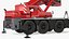 Guindaste móvel compacto com carga equipada