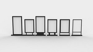 3D Advertising Stand 3D model