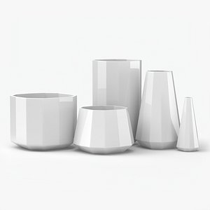 3D model Tiffany vase collection