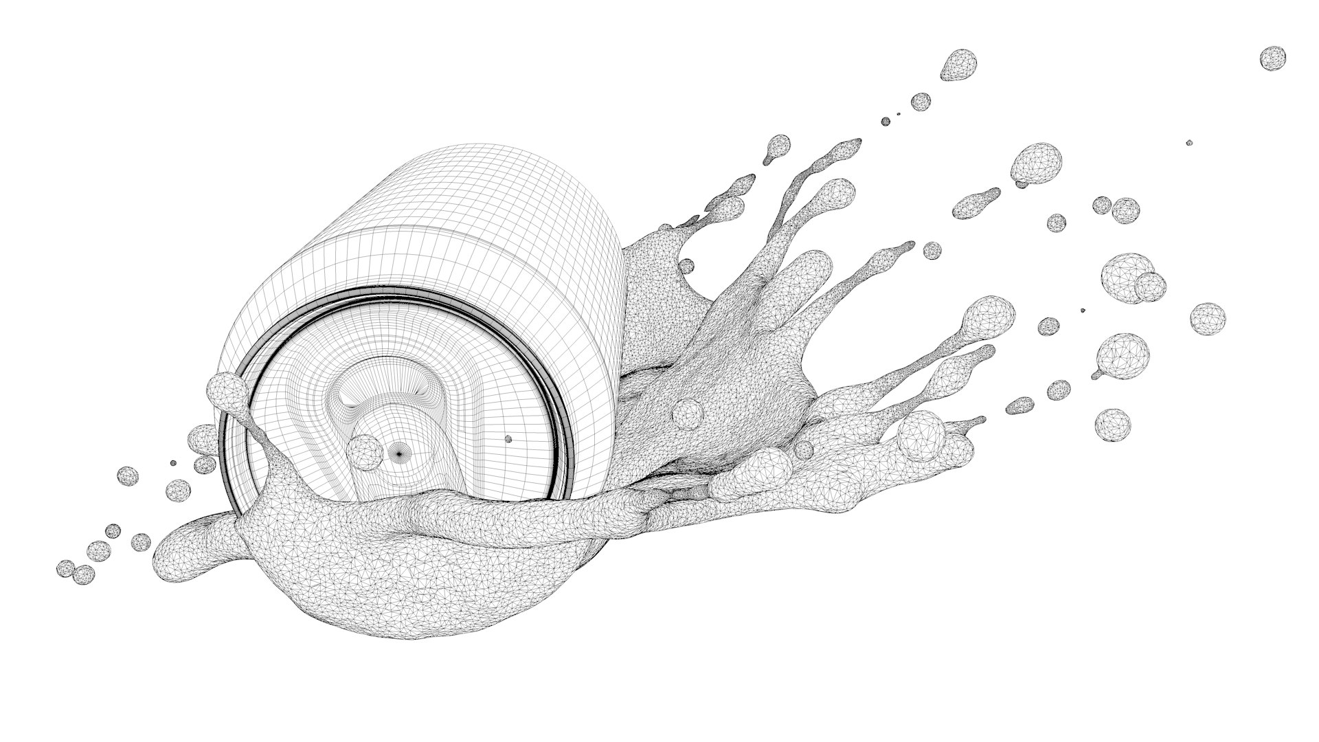 Soda Can Liquid Splash 3D Model - TurboSquid 1751106