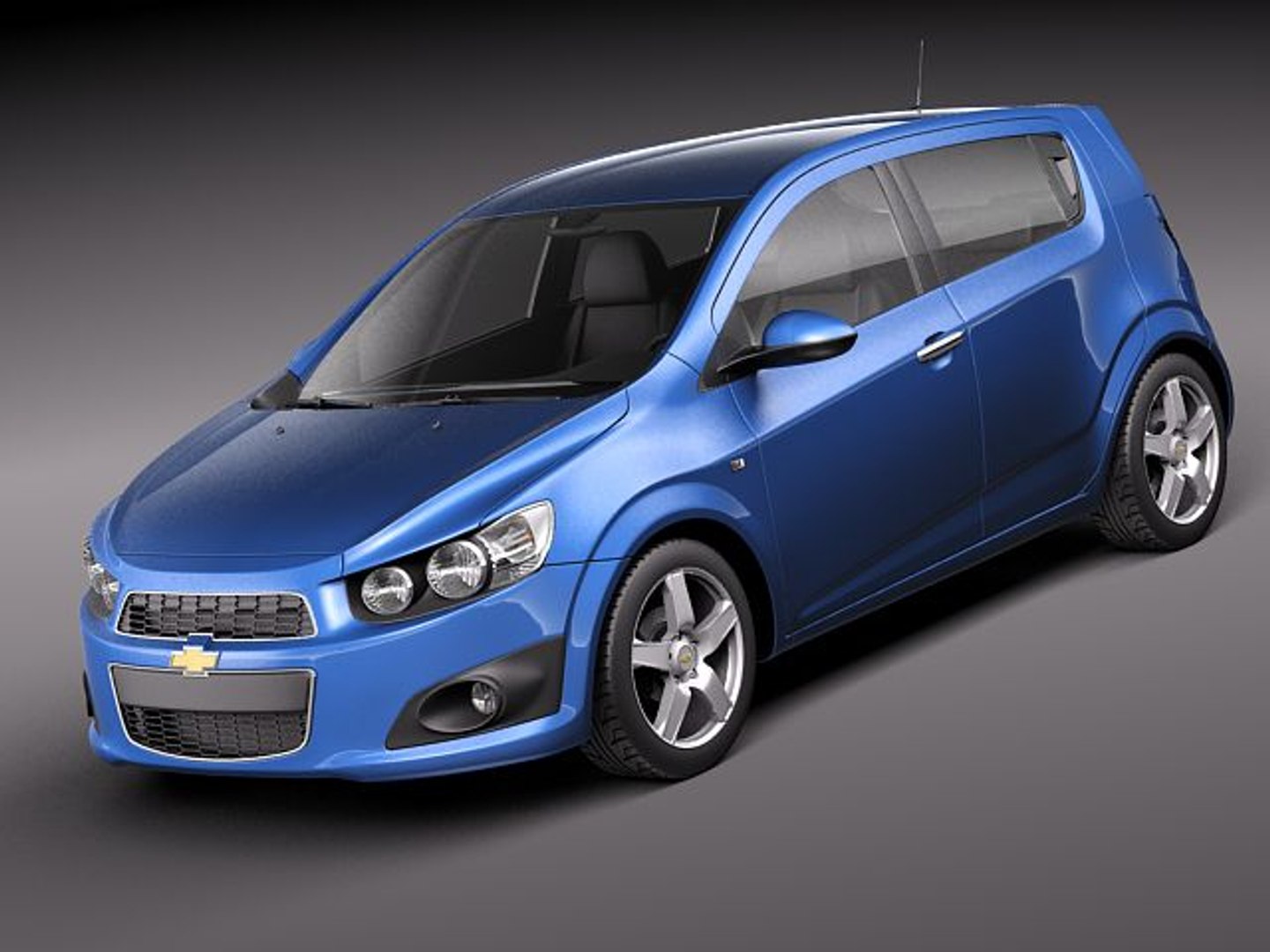 3d model chevrolet aveo 2012