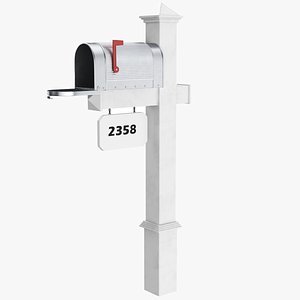 Metal Home Mailbox 3D model
