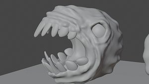 Realistic Pac-man sculpture