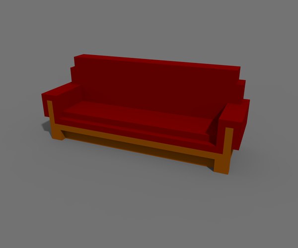 catch section die 3d obj voxel sofa furniture