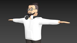 3D Cartoon Office Boy