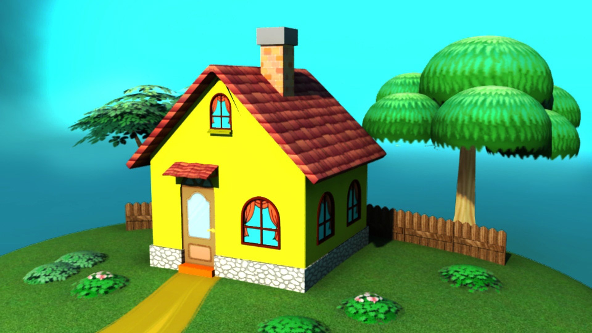 Cartoon House 3D - TurboSquid 1348635