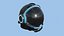 3D Astronaut Helmet 07 - Full Black - Character Design Fashion model