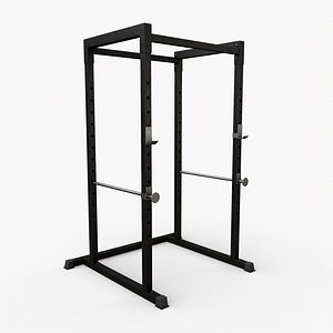 3D model PBR Gym Power Cage Multifunction - Type A