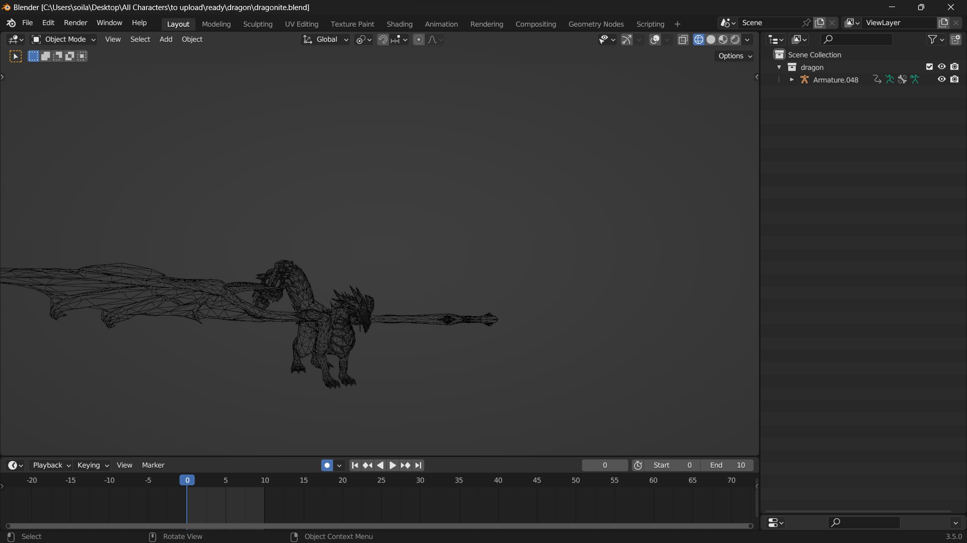 Mythical Dragon - rigged model - TurboSquid 2085674