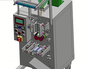 3D Fully Automatic Nut and Screw Counting Packaging Machine model