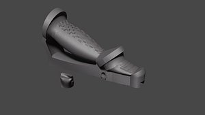 hand griper picatinny 3D model