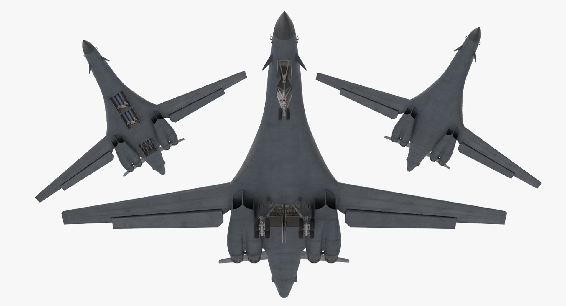 Strategic Bomber Rockwell B-1 3d Max