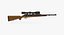 hunting rifle shotgun 3d model