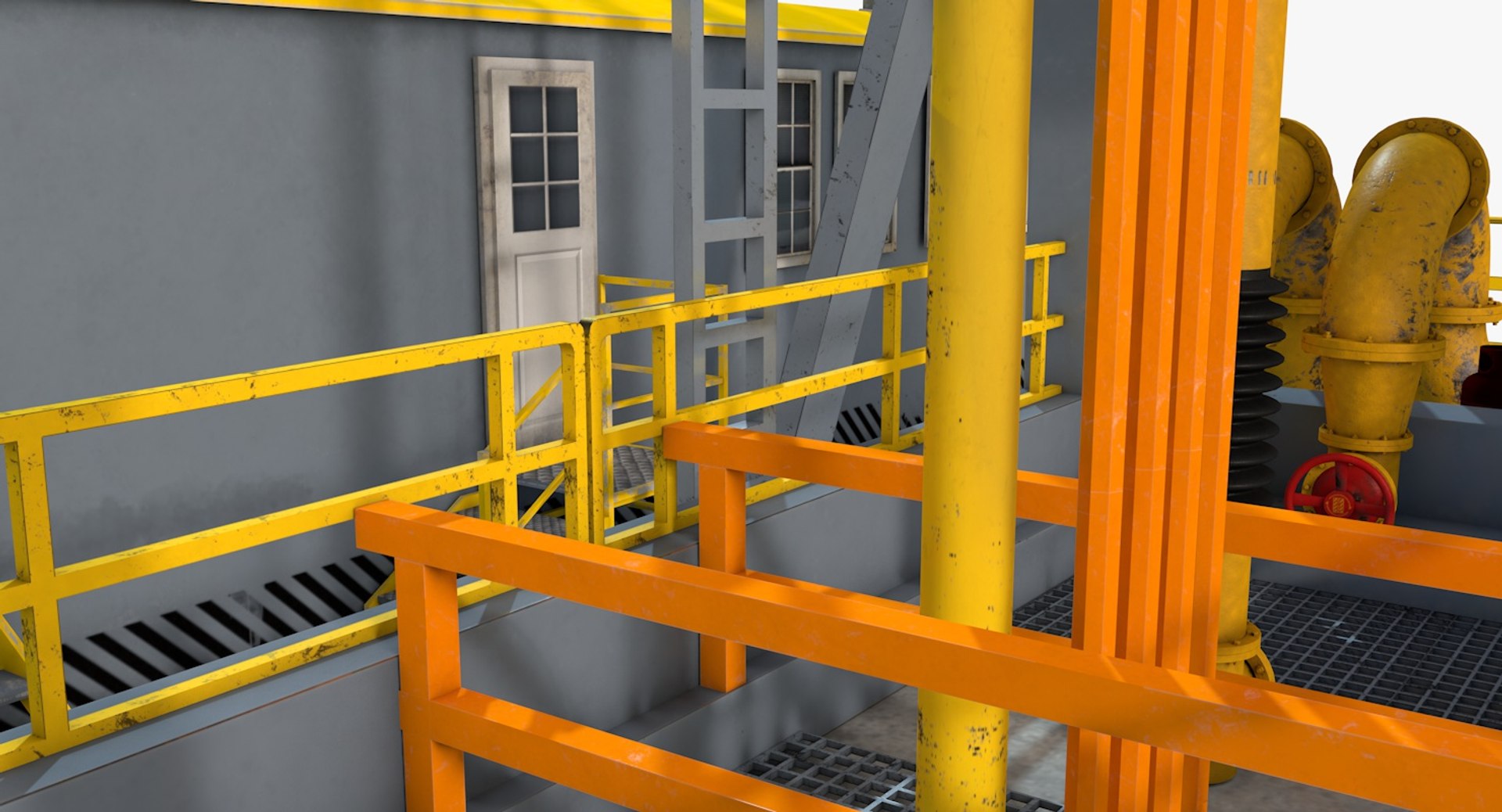 Industrial rig 3D model - TurboSquid 1300985