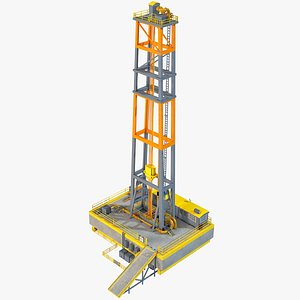 industrial rig 3D model