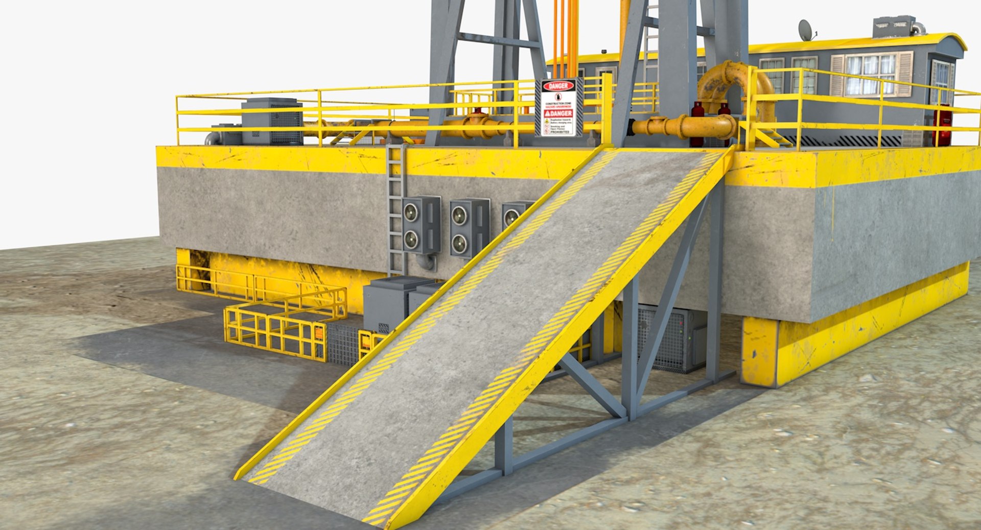 Industrial rig 3D model - TurboSquid 1300985
