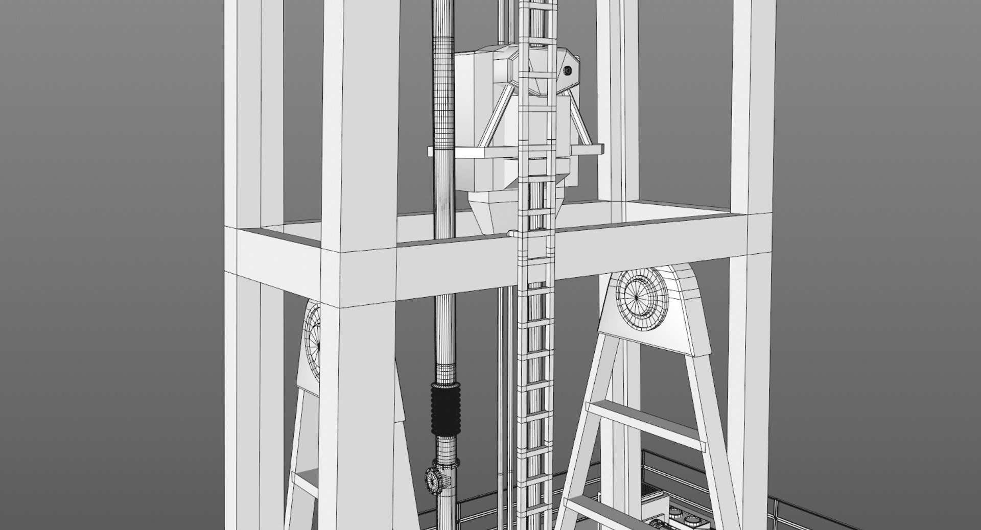 Industrial rig 3D model - TurboSquid 1300985