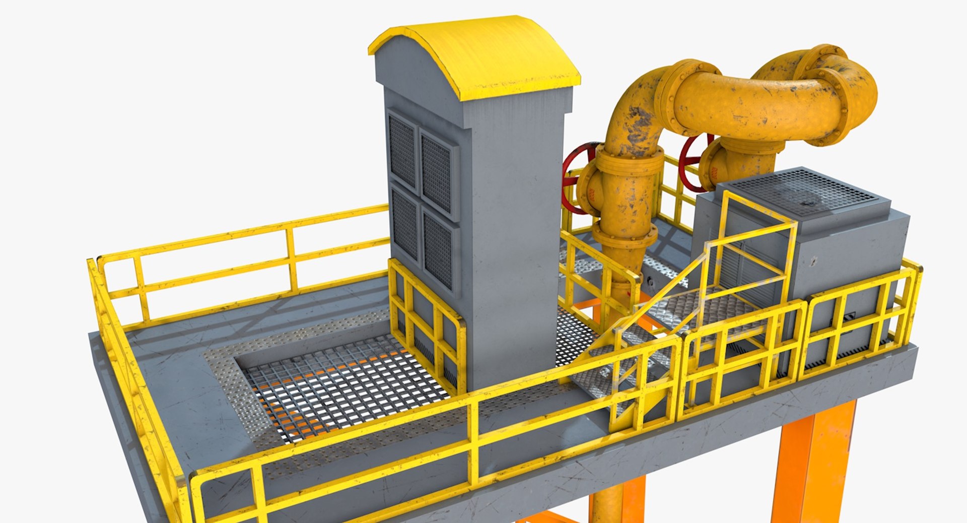 Industrial rig 3D model - TurboSquid 1300985