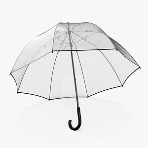 3D Black Handle Bubble Umbrella