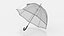 Black Handle Bubble Umbrella