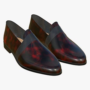 Realistic Leather Shoes Fashion New Design model