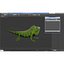 green iguana pose 3 3d model