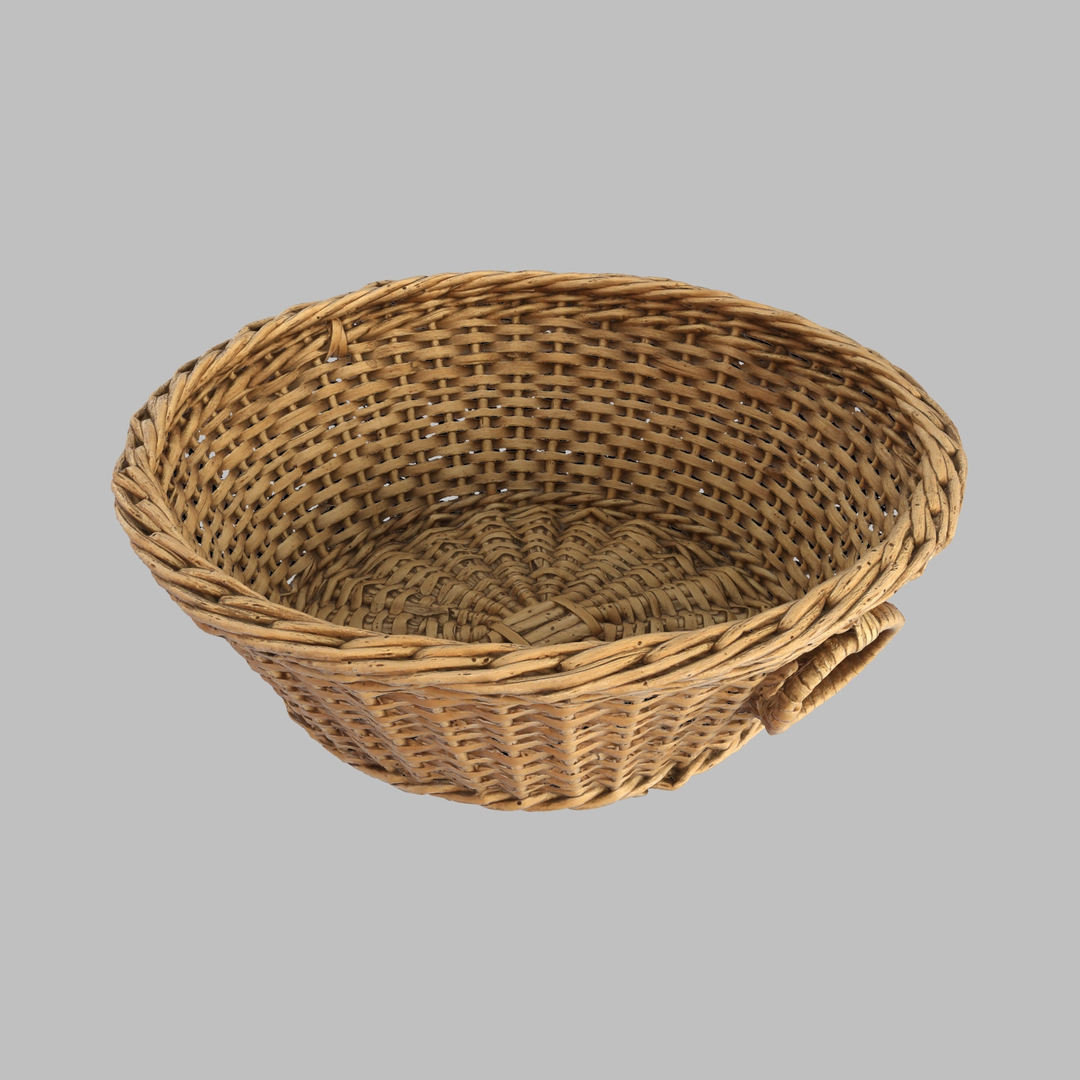 Wicker Basket Model - TurboSquid 1197701