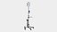 IV Stand With Oxygen Tank