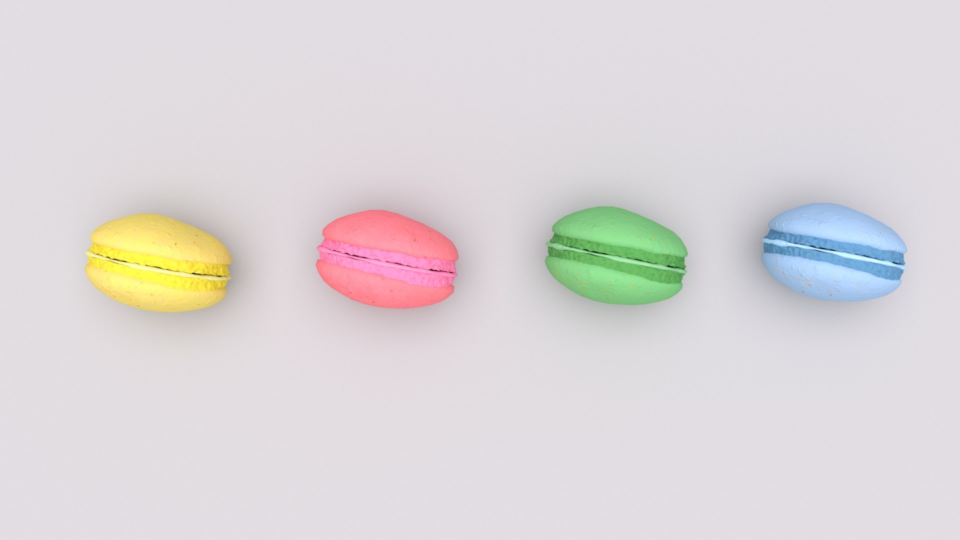 Macarons 3D Model - TurboSquid 1848237