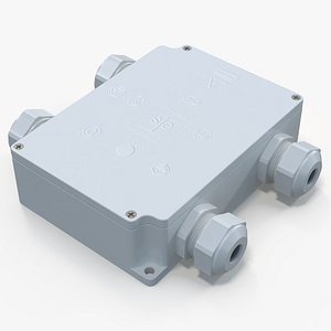 White Closed Junction Box for 4 Wires model