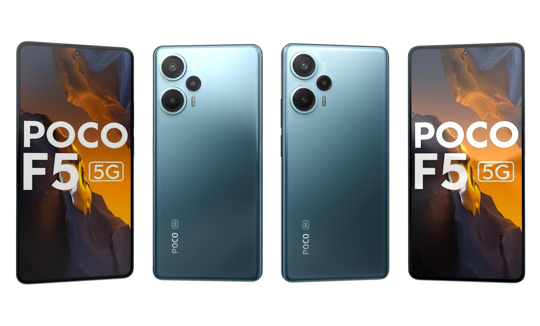 Xiaomi Poco F5 Blue 3D Model - TurboSquid 2082725