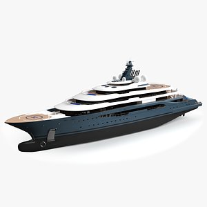 flyingfox luxury yacht dynamic 3D model