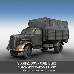 Opel Blitz - 3t Cargo truck - 17 PzDiv