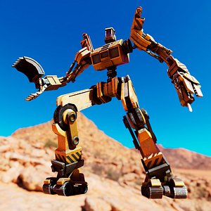 Bulldozer Mech Giant Hydraulic Robotic Monster
