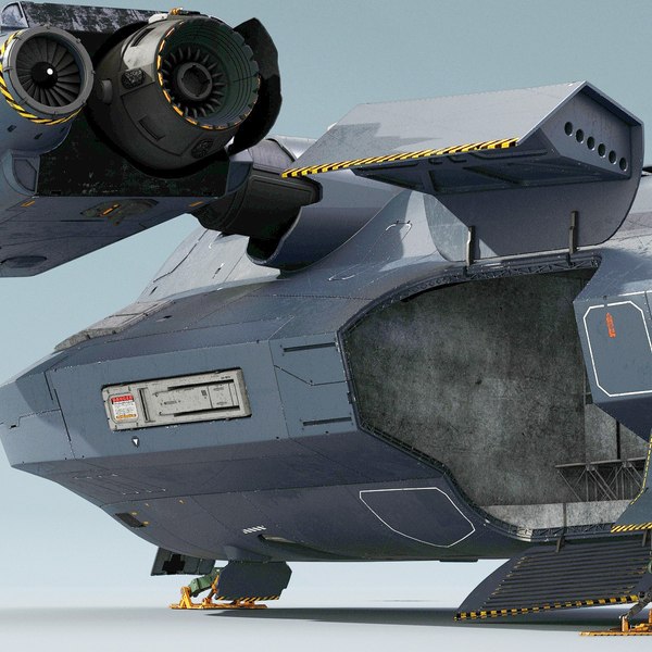 modelo 3d Nave espacial de apoyo de ciencia ficción - TurboSquid 1909059
