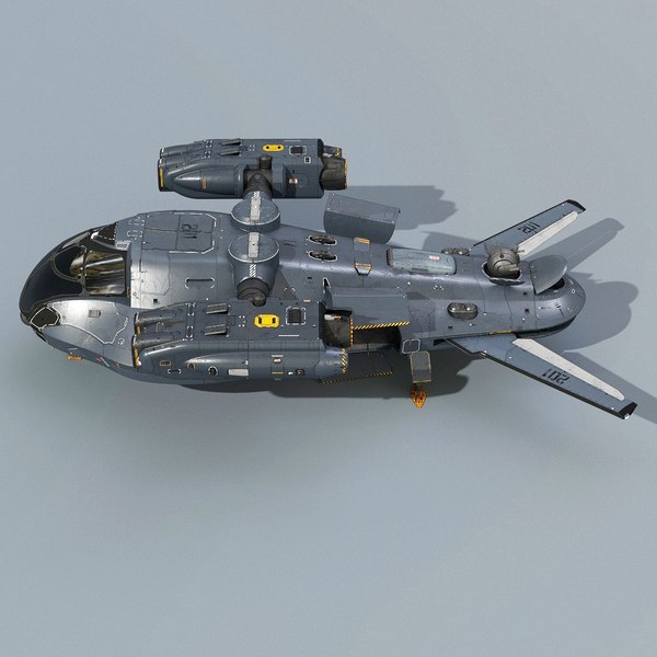 modelo 3d Nave espacial de apoyo de ciencia ficción - TurboSquid 1909059