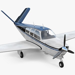 3D civil utility aircraft v model