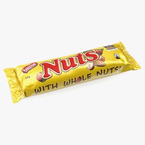 3D nuts chocolate bar