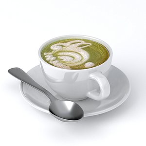 Cappuccino Cup v16 3D model