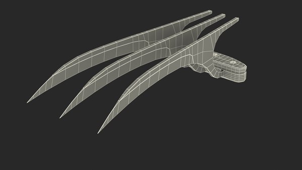3D stainless steel wolverine claws - TurboSquid 1685725