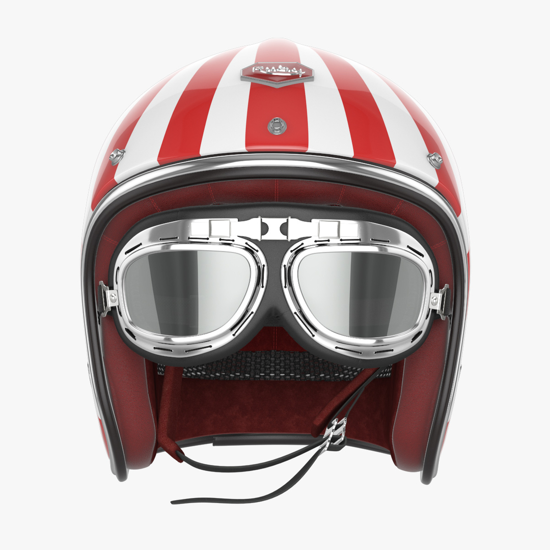 Max Motorcycles Helmet Ruby