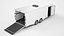 3D model Enclosed Car Hauler Trailer 08
