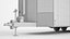 3D model Enclosed Car Hauler Trailer 08