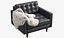Sedia Joybird Eliot in pelle