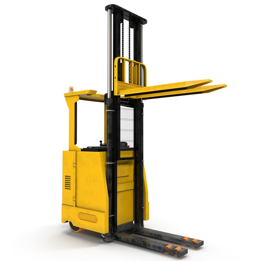 Rider Stacker Yellow Rigged 3D Model 3D model preview