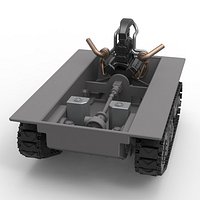 Fun Short Monster tank Base Scale 1 to 25