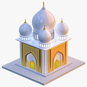 Golden Light Mosque 3D