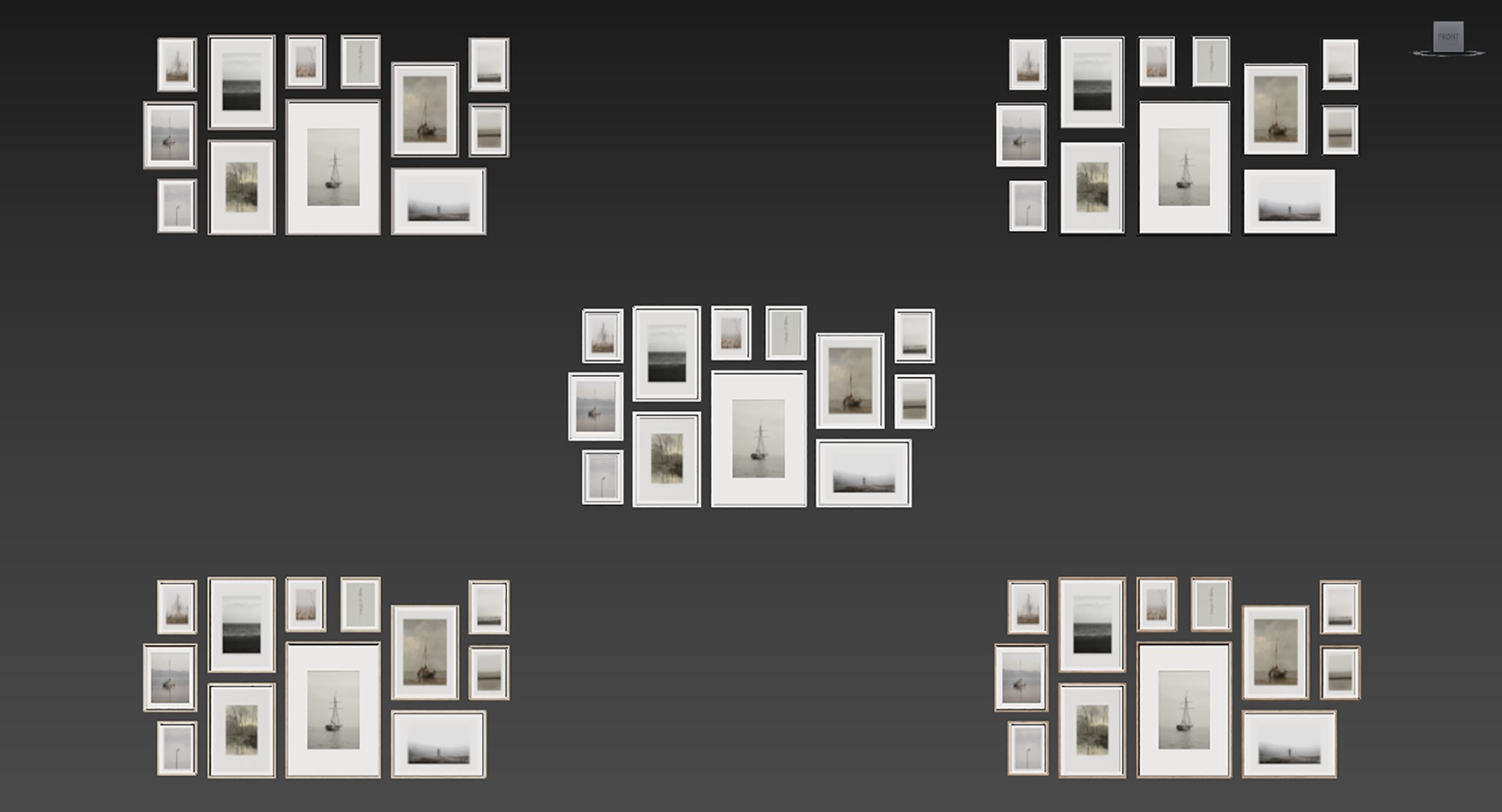 Picture Frames Set-518 3D Model - TurboSquid 2231743