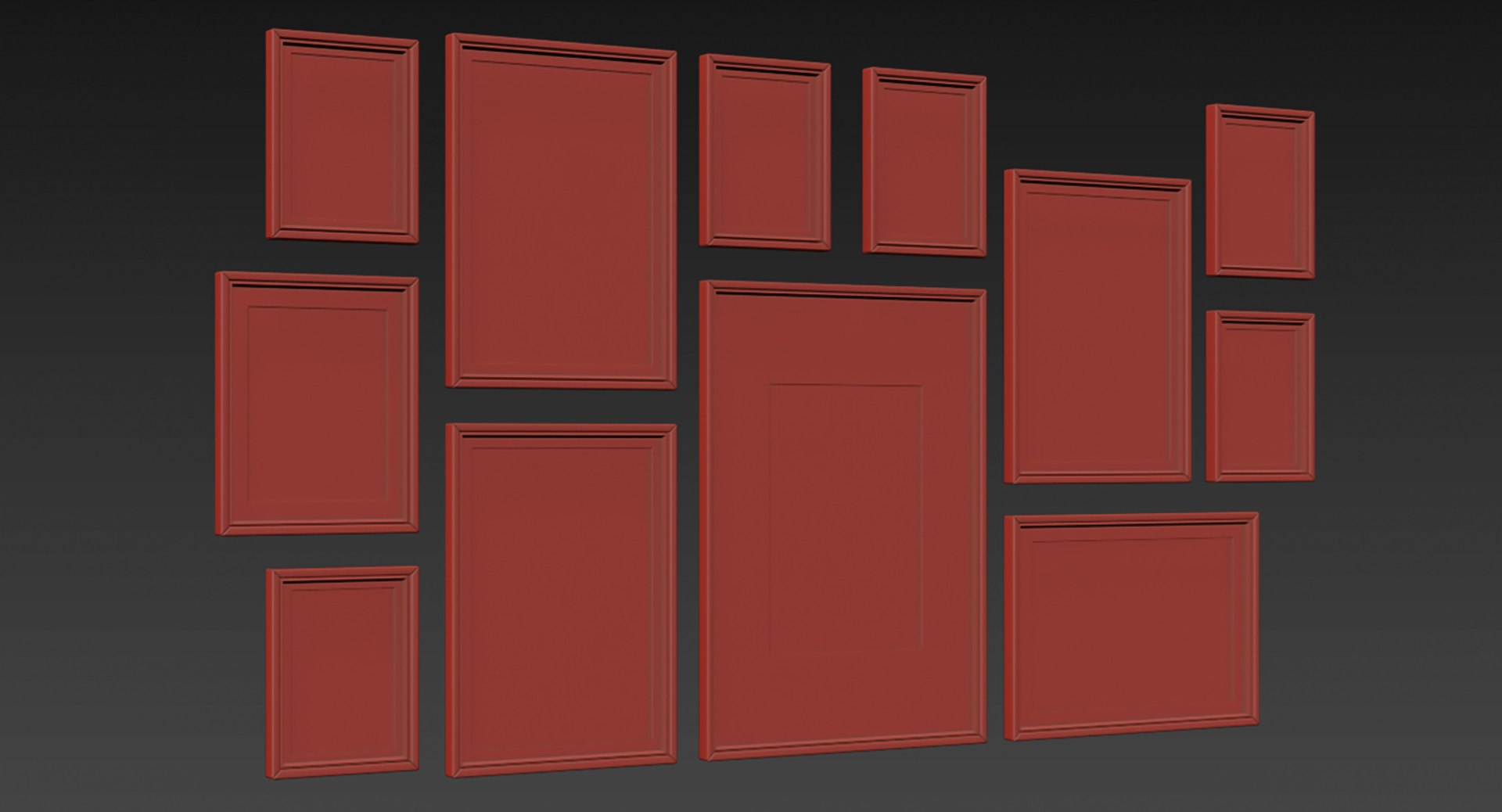 Picture Frames Set-518 3D Model - TurboSquid 2231743