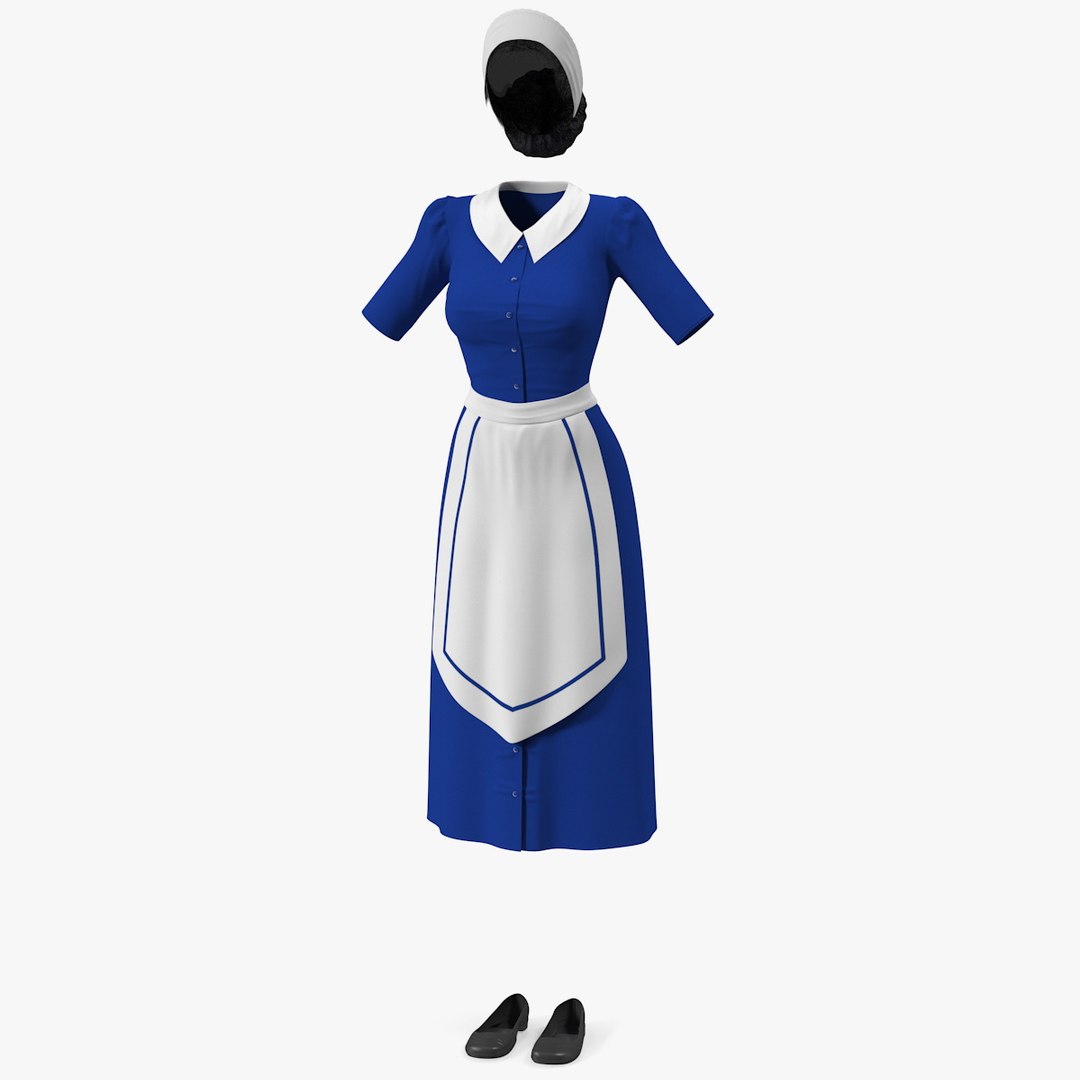 Maid Dress 3D model preview